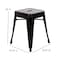 Flash Furniture 4  Inch Black Metal Stool, PK4 ET-BT3503-18-BLK-GG - alternate 3